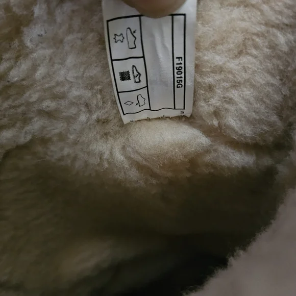 Ugg Kensington Brown Leather Moto Boots Sheepskin Lining Mid Calf Buckle Detail - Picture 9 of 16